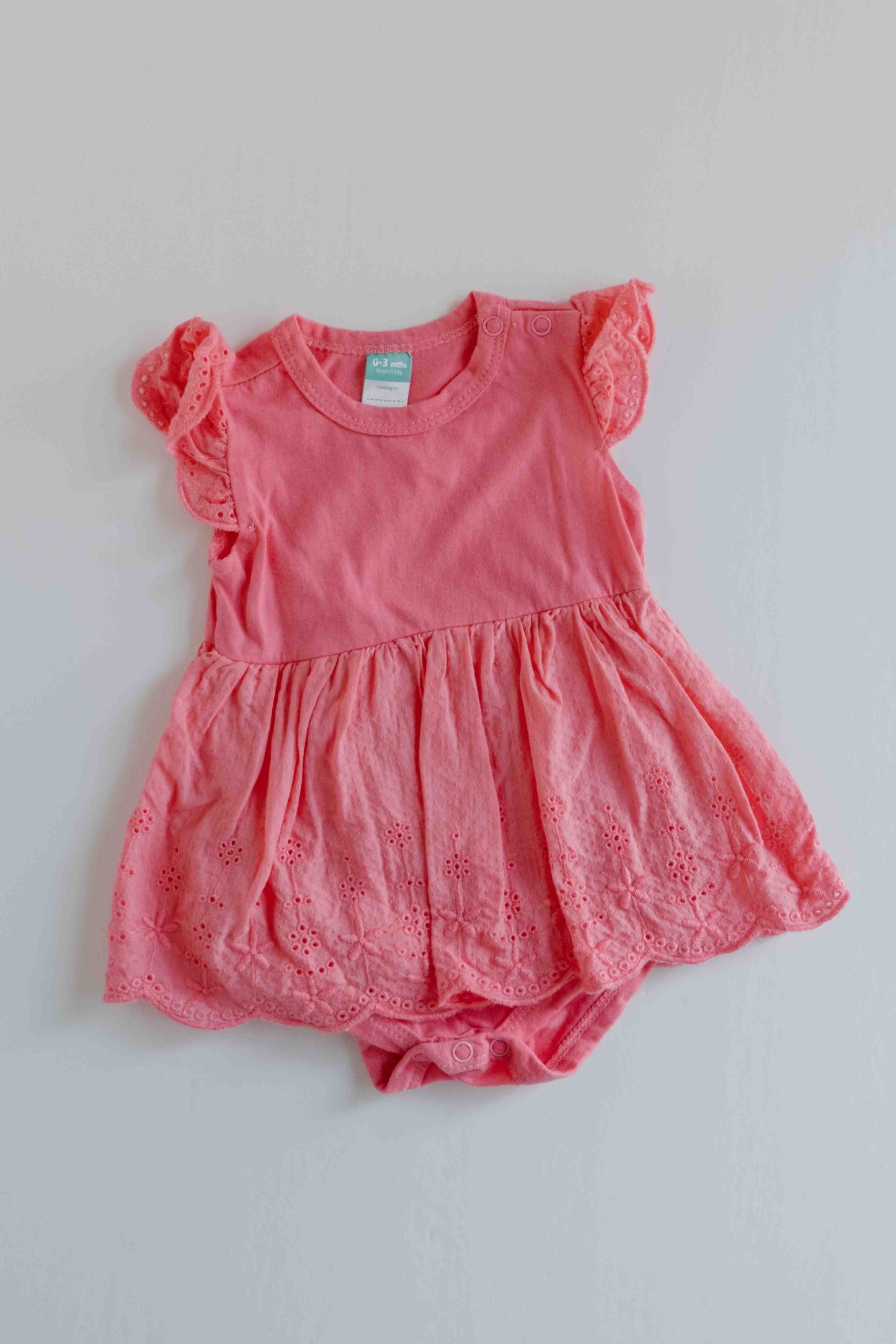 Flutter Sleeve Baby Sundress [0-3m]