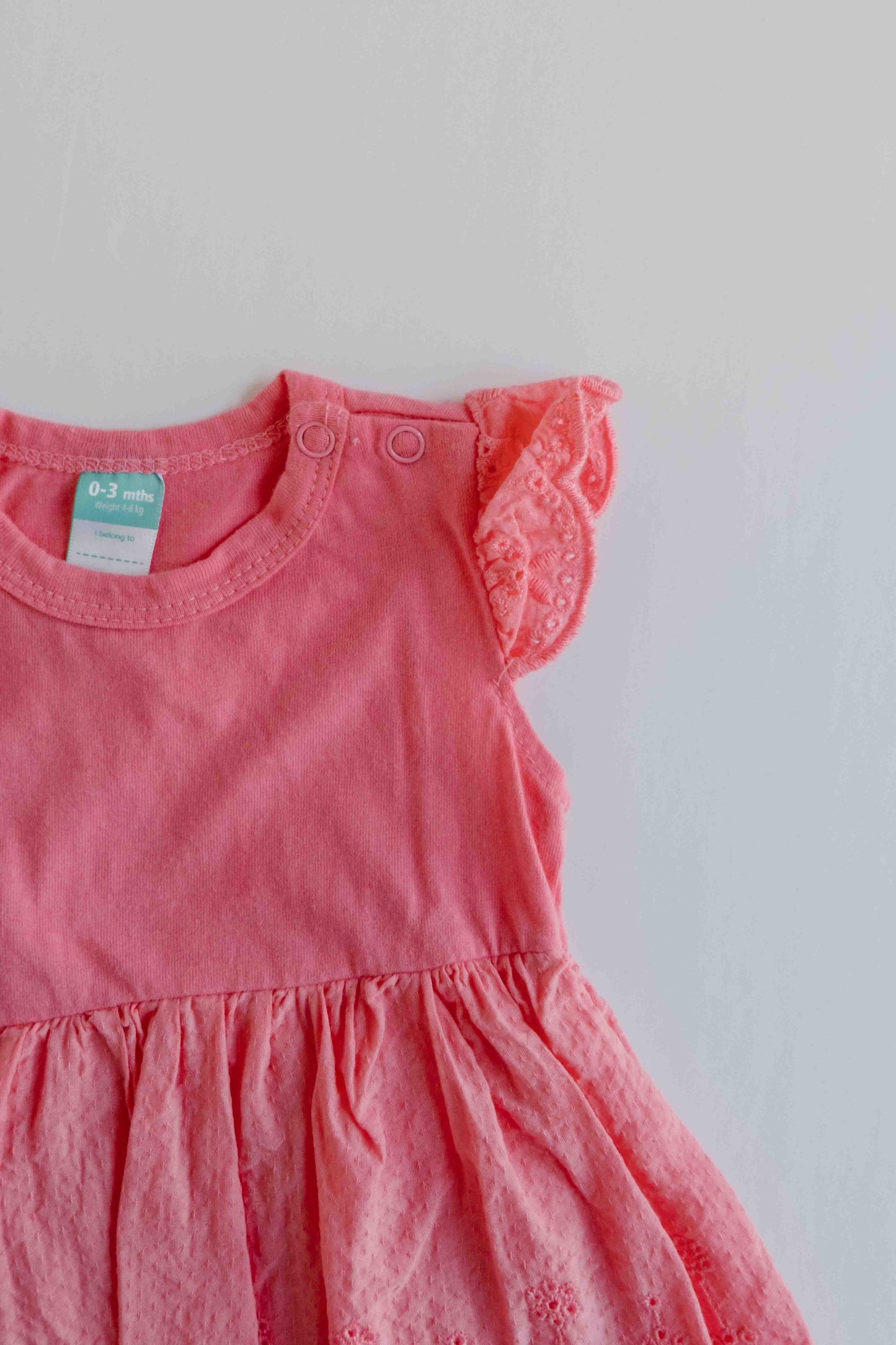 Flutter Sleeve Baby Sundress [0-3m]