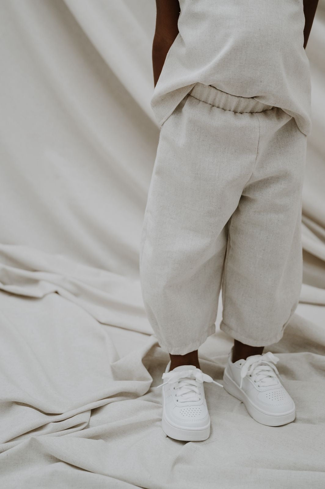 diesel&disco Unisex Tapered Pants (black & cream) [brand new]