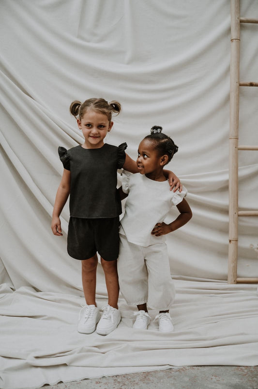 diesel&disco Unisex Shorts (black & cream) [brand new]