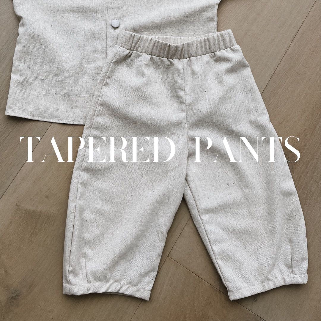 diesel&disco Unisex Tapered Pants (black & cream) [brand new]