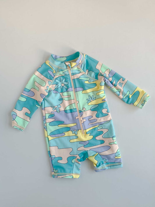 The Groovy Flower Swimwear [3-6m]