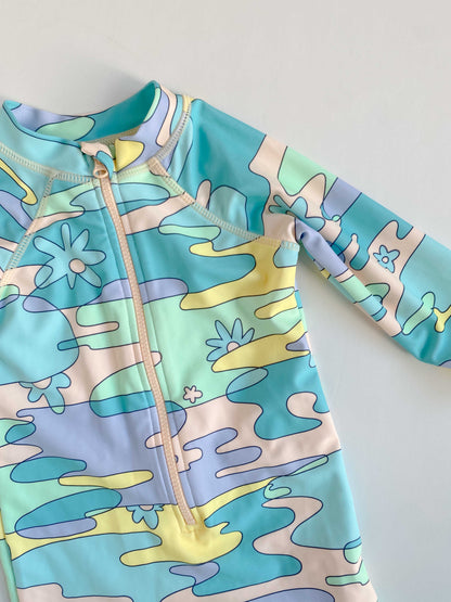 The Groovy Flower Swimwear [3-6m]