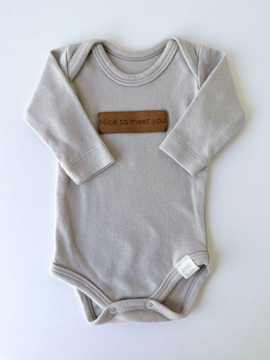 "Nice to Meet You" Bodysuit [Newborn]