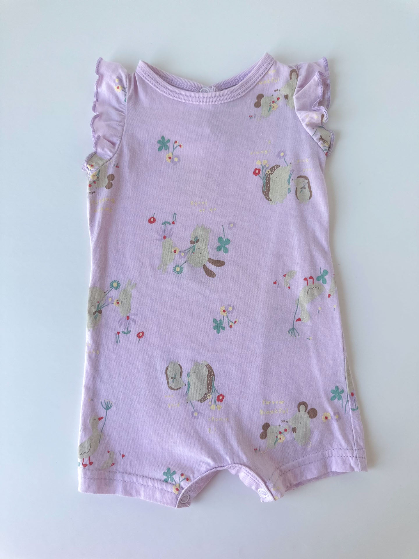 Lilac Floral Romper [3-6m]