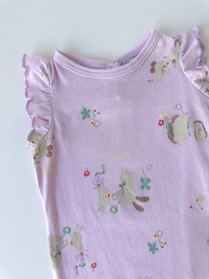 Lilac Floral Romper [3-6m]