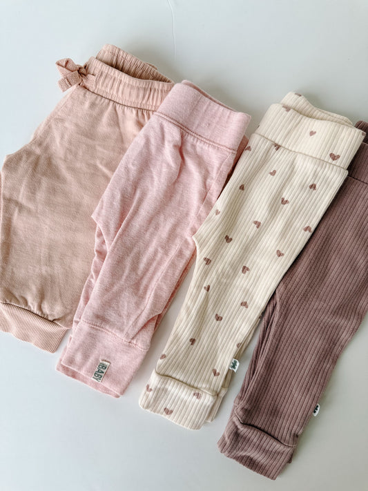 Dusty Rose & Ribbed Neutrals [3-6m]