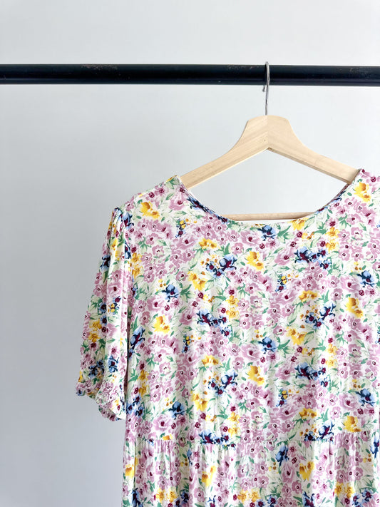 Multi-colour Floral Dress [Medium]