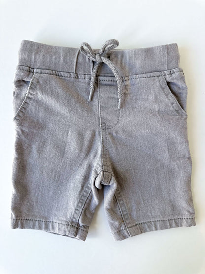 Grey Cotton Shorts Set [2-3y]