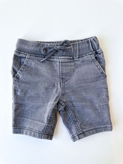 Grey Cotton Shorts Set [2-3y]