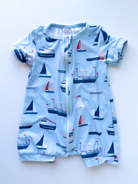 Baby Boy's Sailboat Romper [3-6m]