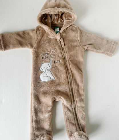 Fleece Baby Bear Onesie [0-3m]