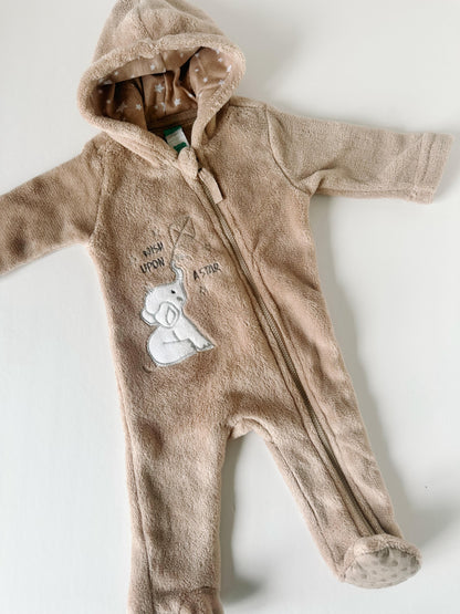 Fleece Baby Bear Onesie [0-3m]