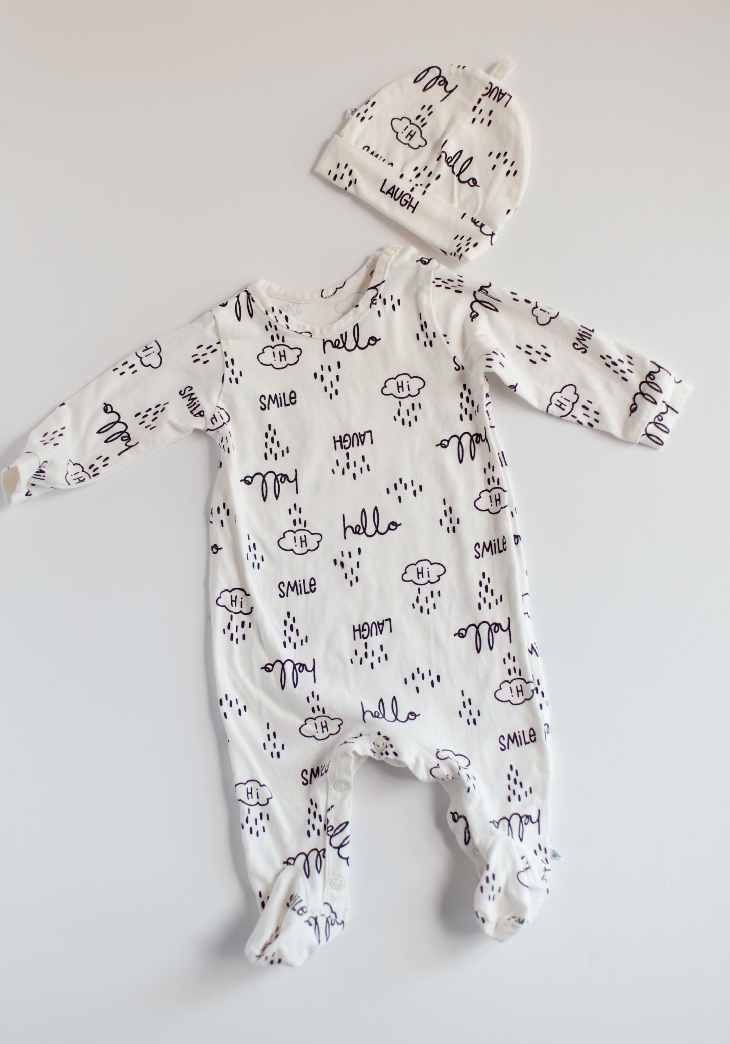 Cute Babygrow and Hat Set [0-3m]