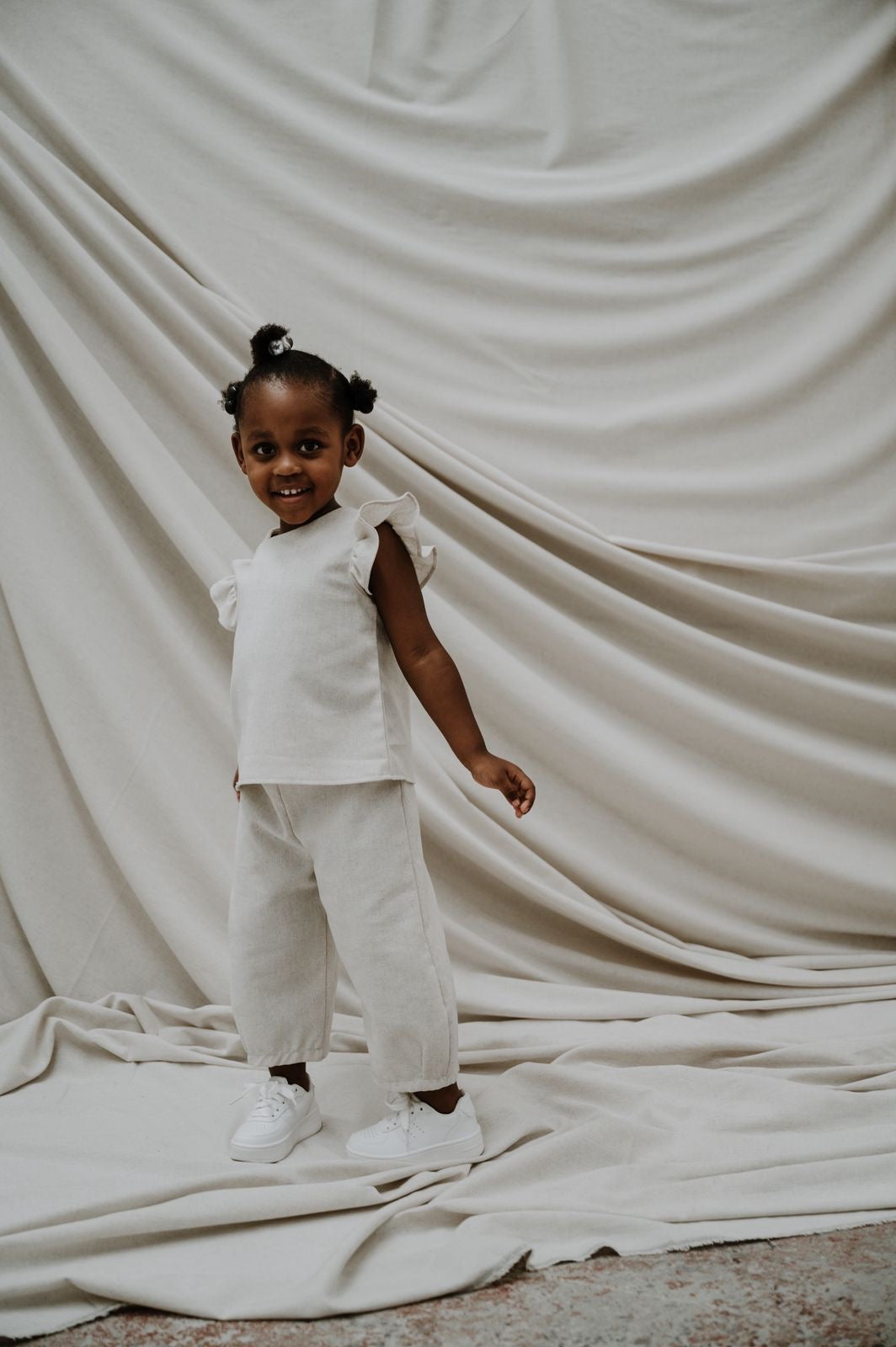 diesel&disco Unisex Tapered Pants (black & cream) [brand new]